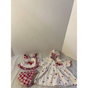 Baby Buns Inc bikini swim 6m matching cover up hearts